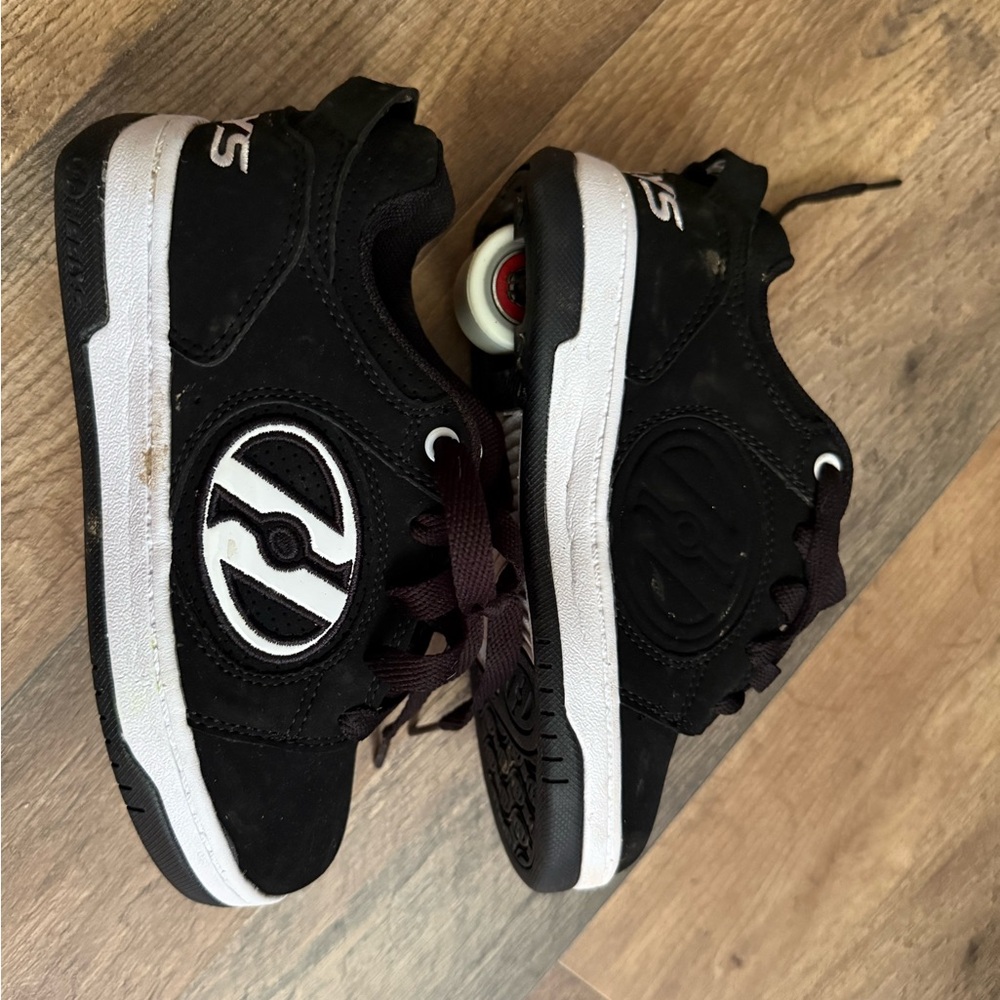 Heelys Black and White Kids Sneakers with Wheels